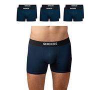 Snocks 6x Mens Boxer Shorts Multipack - Comfortable Boxer Shorts for Men Made out of Organic Cotton & Free from Itchy Labels. Durable Boxers for Men: Perfect for Day-to-Day Use Navy