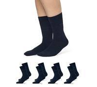 Snocks Men's Smart Socks (4 Pairs) Organic Cotton Socks For Men Multipack