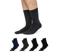 Snocks Men's Smart Socks (4 Pairs) Organic Cotton Socks For Men Multipack