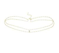 Snogisa Gold Waist Chain for Women,Waist Chain Belt Multilayer Gold Silver Sun Moon Chain Belt for Women Dress Body Belly Chain Metal Waist Chain,Summer Beach Rhinestone Body Jewelry, One Size, alloy