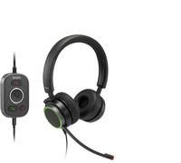 Snom A330D Wired Over-Ear Headset - Headset with Microphone Wireless, Headphones Cable, Gaming Headset Wireless with Microphone & Passive Noise Cancellation - Phone 00004598