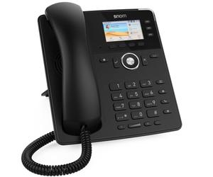 Snom D717 Global Desk Telephone (3 self-Labelling Function Keys,Color High-Resolution TFT Display,Integrated Light Sensor,PoE IEEE 802.3af),Black,00004397