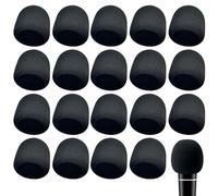 SNOMEL 20 Pack Thickened Universal Microphone Covers, Reusable Microphone Covers Foam, Microphone Windscreen Suitable for Most Entertainment Venues Handheld Microphones