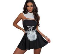 SNOMYRS Maid Outfit Women Sexy Nun Maid Uniform Cosplay Outfits Halloween Costume Apron Dress French Lingeries Bodysuit