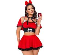 SNOMYRS Sexy Maid Outfit Women Anime Cosplay Kawaii Lolita Maid Lingerie Lolita Dress Short Mini Skirt Costume