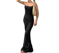 SNOMYRS Womens Summer Long Dress Casual Sexy Slim Sleeveless Dress Spaghetti Strap Bodycon Maxi Dresses for Women
