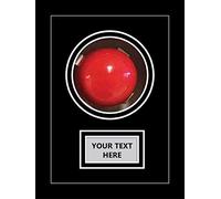 Snooker Ball Display Case with Personalised Text Plaque | 3 Inch Deep 3D Box Frame 10 x 8 Inch | Signed Snooker Memorabilia Presentation Frame | Black Mount - Black Frame | Made in UK