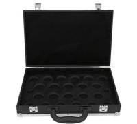 Snooker Balls Pool Ball Case 22 Balls 14.4x9.3x2.8in British Snooker Balls Storage Box with Handle and Buckle Rectangular Billiard Balls Carrying Case Billiard Accessories