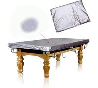 Snooker/Billiard Pool Table Cover,Pool Table Dust Cover, 7ft 8ft 9ft 10ft 12ft，Silver(7ft)
