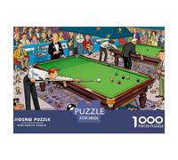 Snooker Billiards Wooden Jigsaw Puzzle Waterproof 1000 Piece Puzzles for Adults Fun Educational Games