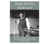 Snooker Happy Birthday Card