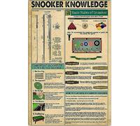 Snooker Knowledge Billiards Personalized and Funny Wall Art Decor Metal Tin Sign Courtyard Garage Bar Decor 8x12 Inch