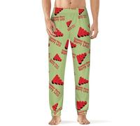 Snooker More Worry Less Comfortable Pyjamas Bottoms for Men Casual Lounge Pants Elastic Waist Pjs Trousers M
