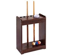 Snooker Pool Cue Rack/Wooden Floor-Standing Billiard Stick Rack,Billiard Accessories,Accommodates 6 Pool cue/Suitable for Family Clubs Pool Cues Racks/B / 48×24×60cm