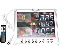 Snooker Scoreboard, 0-199 Scores Tabletop Scoreboard, LED Digital Video Display Wall-Mount Scoreboard with Remote Control Indoor Counting Score Keeper