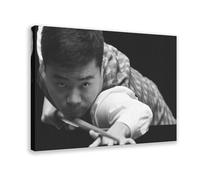 Snooker - Team Dragon (Ding Junhui Fans) Canvas Print Canvas Poster Bedroom Decor Landscape Office Room Decor Gift Frame: 12x18inch(30x45cm)