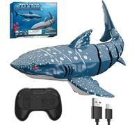 snookids Remote Control Shark Toys Rechargeable 1:18 Scale Realistic Moving Shark RC Pool Toy for 6 7 8 9 Year Old Kids Boys Girls Water Fun