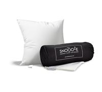 SnooozeGo Mini Travel Pillow - Soft Down Alternative Airplane Pillow for Side Sleepers, Lightweight Bed & Car Pillow with Cotton Case - Camping, Beach, Hotel & Flight Travel Essentials (40x30cm)