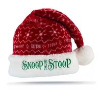 Snoop Dogg Funny Santa Hat Adult - Cool Christmas Hat for Men & Women, Fun Silly Holiday Xmas Snoop on the Stoop Costume, Secret Santa Collectible