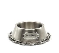 Snoop Doggies Doggs Deluxe Off The Chain Pet Bowl, Steel, Large
