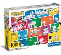 Clementoni - 39803 - Puzzle Peanuts - Jigsaw Puzzle 1000 Pieces, Jigsaw Puzzle For Adults, Comic Puzzle - Made In Italy