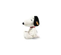 Steiff Snoopy cuddly toy, cute stuffed toy, boys, girls & babies from 0 months, Friends, plush toy 30 cm, white, 024702