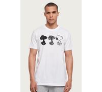 Snoopy Black And White Trio T-Shirt Peanuts White XL