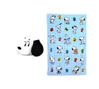 Puckator Blankeazzz Peanuts Snoopy & Woodstock 2-in-1 Plush Toy & Travel Blanket - Travel Long Haul Flight Plane Essentials Accessories For Flying Women Kids - Soft Warm Cozy Picnic Blanket Blankets
