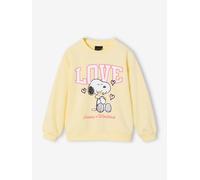 Snoopy girl's sweatshirt pastel yellow