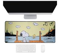 Snoopy Jumbo Desk Mat - Large Gaming & Office Mouse Pad, Non-Slip Base, Smooth Surface for Computer, Laptop & Keyboard Official Peanuts Merchandise