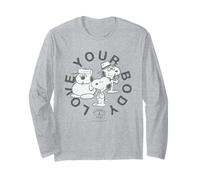 Snoopy Love Your Body Positive Ageing Healthy Mind Vintage Long Sleeve T-Shirt