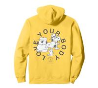 Snoopy Love Your Body Positive Ageing Healthy Mind Vintage Pullover Hoodie