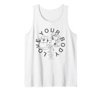 Snoopy Love Your Body Positive Ageing Healthy Mind Vintage Tank Top