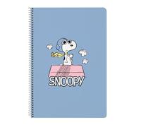 SNOOPY - Notebook, Folio Notebook 80 Sheets Hard Cover 1Design, Ideal for Children of Different Ages, Comfortable and Versatile, Quality and Resistance, 21.5 x 1 x 31 cm