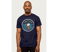 Snoopy On The Moon I Need My Space T-Shirt Peanuts Navy M