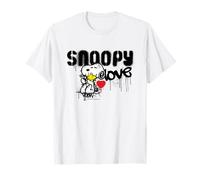 Snoopy Peanuts Love Graffiti Style Vintage Comic Street Art T-Shirt