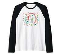 Snoopy Peanuts Woodstock Xmas Sprinkle Peppermint Fun Gifts Raglan Baseball Tee