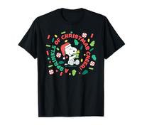Snoopy Peanuts Woodstock Xmas Sprinkle Peppermint Fun Gifts T-Shirt