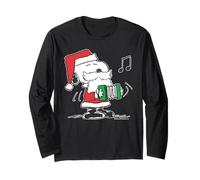 Snoopy Peanuts Xmas Santa Music Treats Classic 80s Gifts Long Sleeve T-Shirt