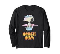 Snoopy Surf Beach Holiday Vintage Summer Retro Bum Fun Long Sleeve T-Shirt