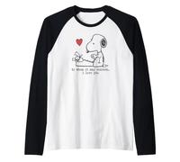 Snoopy to Whom it May Concern... I Love You Raglan Baseball Tee