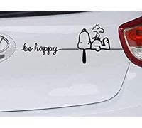 Snoopy Woodstock Be Happy Stickers 2-Piece