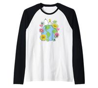 Snoopy Woodstock Love Earth Raglan Baseball Tee