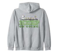 Snoopy Woodstock Summer Camp Scouts Adventure Nature Retro Zip Hoodie