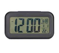 Snooze Digital Alarm Clock with Temperature Display and Perpetual Calendar for Home and Office Use
