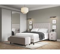 Snooze Lunar Bed Frame Double Opulence Olive