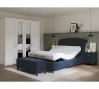 Snooze Moonshine Adjustable Bed Frame Super King Darwin Silver