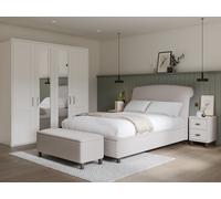 Snooze Moonshine Ottoman Bed Frame Double Darwin Silver