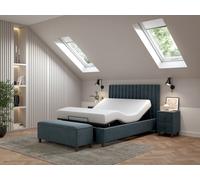 Snooze Nocturne Adjustable Bed Frame King Topaz Grey