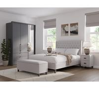 Snooze Star Bed Frame Super King Darwin Silver